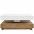 Table basse pivotante avec espace de rangement