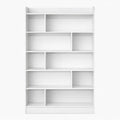 Étagère de Rangement à 6 Niveaux pour Salon et Bureau, Cloison Séparateur, Blanc, 24 x 100 x 170 cm