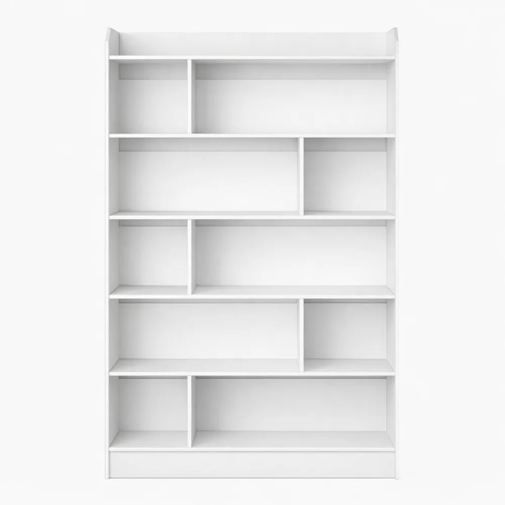 Étagère de Rangement à 6 Niveaux pour Salon et Bureau, Cloison Séparateur, Blanc, 24 x 100 x 170 cm