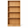 Étagère de Rangement en Bois Naturel à 5 Niveaux avec Tablettes Réglables