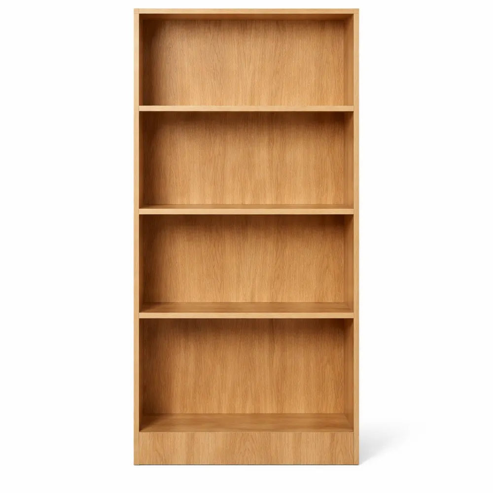 Étagère de Rangement en Bois Naturel à 5 Niveaux avec Tablettes Réglables