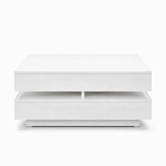 Table basse élégante avec compartiments de rangement